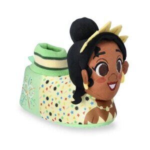 NEW 5-6 Girls Plush Princess Tiana Slippers